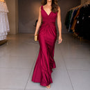 Vestido Gerlane com Decote V e Drapeado Frontal
