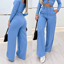 Calça Marcela em Alfaiataria Premium com Cintura Alta e Modelagem Pantalona