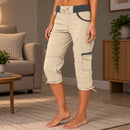 Calça Talyssa Capri com Cós Largo e Cordão Ajustável