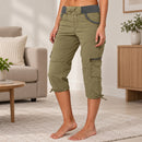 Calça Talyssa Capri com Cós Largo e Cordão Ajustável